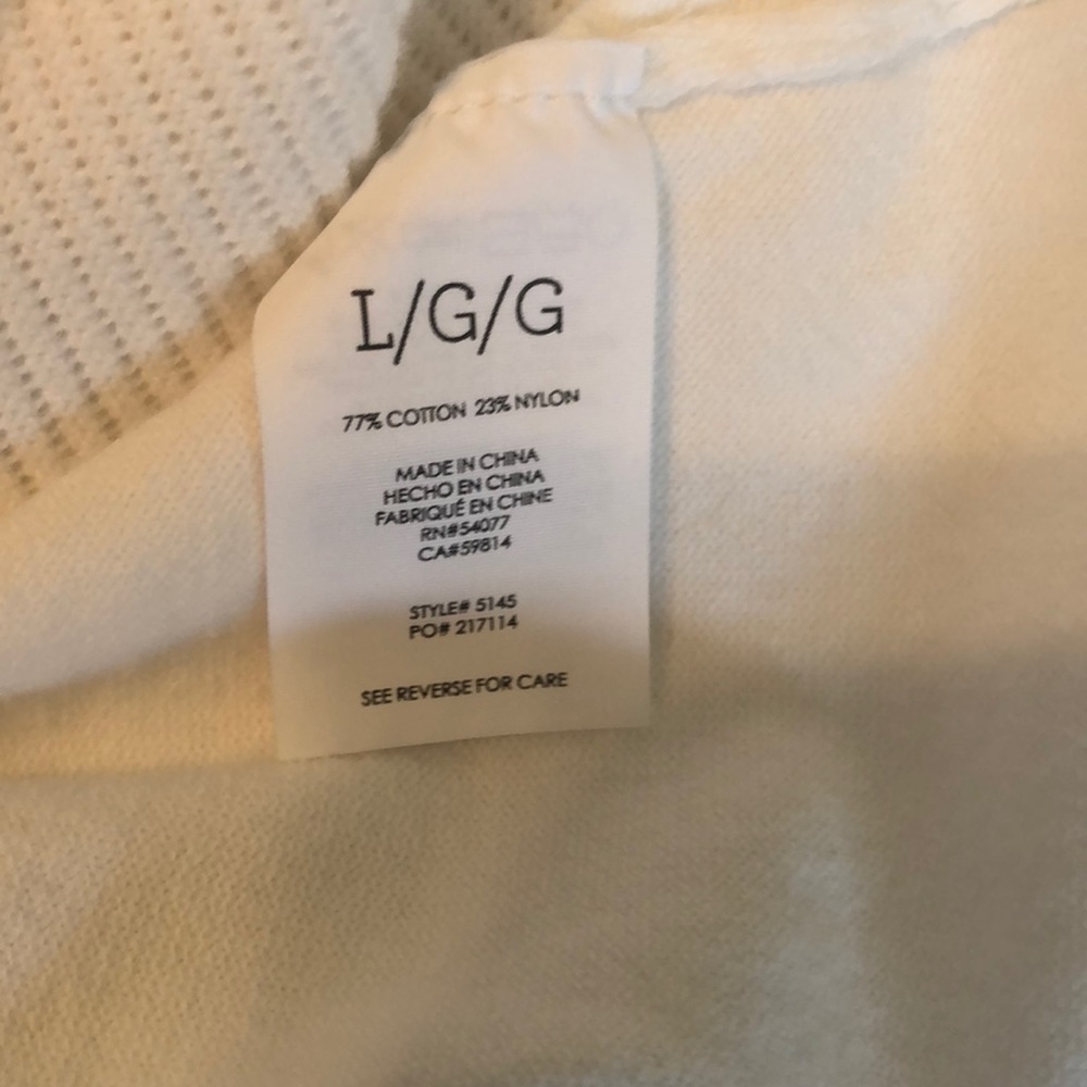 CAbi White Ribbed Button-Front Cardigan - Picture 5 of 5